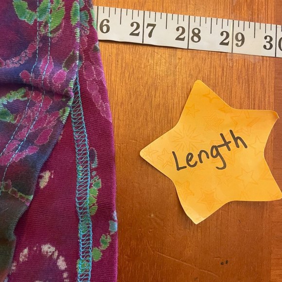 Take two batik and tye dye top, size 2X long sleeve cotton with beads & sequins. - Picture 5 of 7